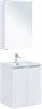 AQUANET Мебель для ванной подвесная Алвита New 60 2 дверцы, белый матовый - фото 225628