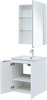 AQUANET Мебель для ванной подвесная Алвита New 60 2 дверцы, белый матовый - фото 225631