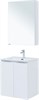 AQUANET Мебель для ванной подвесная Алвита New 60 2 дверцы, белый матовый - фото 225632