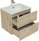 AQUANET Мебель для ванной подвесная Алвита New 60 2 ящика, дуб веллингтон белый - фото 225698