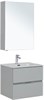 AQUANET Мебель для ванной подвесная Алвита New 60 2 ящика, серый - фото 225699