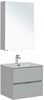AQUANET Мебель для ванной подвесная Алвита New 60 2 ящика, серый - фото 225700