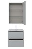 AQUANET Мебель для ванной подвесная Алвита New 60 2 ящика, серый - фото 225706