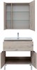 AQUANET Мебель для ванной напольная напольнаяАлвита New 80 1 ящик, 2 дверцы, дуб веллингтон белый - фото 225741