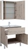 AQUANET Мебель для ванной напольная напольнаяАлвита New 80 1 ящик, 2 дверцы, дуб веллингтон белый - фото 225742