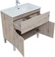 AQUANET Мебель для ванной напольная напольнаяАлвита New 80 1 ящик, 2 дверцы, дуб веллингтон белый - фото 225749