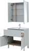 AQUANET Мебель для ванной напольная напольнаяАлвита New 80 1 ящик, 2 дверцы, серый - фото 225755