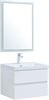AQUANET Мебель для ванной подвесная Беркли 60 белый глянец (2 ящика) - фото 225883