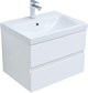 AQUANET Мебель для ванной подвесная Беркли 60 белый глянец (2 ящика) - фото 225886