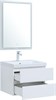 AQUANET Мебель для ванной подвесная Беркли 60 белый глянец (2 ящика) - фото 225887