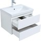 AQUANET Мебель для ванной подвесная Беркли 60 белый глянец (2 ящика) - фото 225891