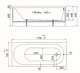 TRITON Ванна прямоугольная обрезанная Tokyo 1700*750*630, белый - фото 227542