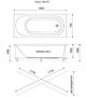 TRITON Ванна прямоугольная обрезанная Токио 180*70, белый - фото 227563