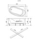 TRITON Ванна асимметричная обрезанная Кайли 150-левая 1500*1000, белый - фото 228300