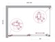 BELBAGNO Luce Душевой уголок прямоугольный размер 130x90 см профиль - хром / стекло - прозрачное, двери раздвижные, стекло 6 мм LUCE-AH-1-130/90-C-Cr - фото 228415