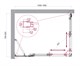 BELBAGNO Luce Душевой уголок прямоугольный размер 105x80 см профиль - хром / стекло - прозрачное, двери раздвижные, стекло 6 мм LUCE-AH-21-105/80-C-Cr - фото 228425