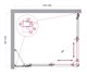 BELBAGNO Luce Душевой уголок прямоугольный размер 120x100 см профиль - хром / стекло - прозрачное, двери раздвижные, стекло 6 мм LUCE-AH-21-120/100-C-Cr