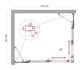 BELBAGNO Luce Душевой уголок прямоугольный размер 120x100 см профиль - хром / стекло - прозрачное, двери раздвижные, стекло 6 мм LUCE-AH-22-120/100-C-Cr