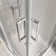 BELBAGNO Luce Душевой уголок квадратный размер 90x90 см профиль - хром / стекло - прозрачное, двери раздвижные, стекло 6 мм LUCE-A-2-90-C-Cr - фото 228577