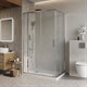 BELBAGNO Luce Душевой уголок прямоугольный размер 140x90 см профиль - хром / стекло - прозрачное, двери раздвижные, стекло 6 мм - фото 228738