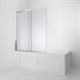 BELBAGNO Luce Шторка на ванну ширина 90 см профиль - хром / стекло - матовое, двери распашные, стекло 6 мм LUCE-VF-11-90/145-P-Cr - фото 228925
