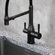 SANCOS Garda Смеситель для кухни с возможностью подключения фильтра для воды, цвет матовый черный - фото 229389