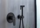AQUATEK Набор с гигиеническим душем (смеситель + гигиеническая лейка + шланг + шланговое подсоединение с держателем) , матовый черный AQ1119MB БЕТТА - фото 230470