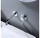 AQUATEK Смеситель для раковины настенный 2 отв. (внешняя и скрытая часть)  AQ1313CR ЕВРОПА AQ1313CR - фото 230789