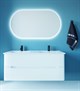 SANVIT Форма 120 Тумба под раковину подвесная для ванной комнаты , 2 выдвижных ящика (раковина R9122D) - фото 233663