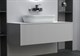 SANVIT  Рольф 1 Тумба под раковину подвесная для ванной комнаты, 1 выдвижной ящик, 3D фасады  с  механизмом плавного закрывания Push to open (Столешница -90 Ханекс S-008 и накладная раковина 281A) - фото 233831