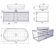 SANVIT  Рольф 1 Тумба под раковину подвесная для ванной комнаты, 1 выдвижной ящик, 3D фасады  с  механизмом плавного закрывания Push to open (  Столешница -120 Ханекс S-008 и накладная раковина 281A) - фото 233853