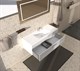 SANVIT Турин-1 Тумба под раковину подвесная для ванной комнаты , 1 выдвижной ящик , 3Д царга  (раковина r9075d) - фото 233872