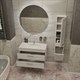 SANVIT Турин-2 Тумба под раковину подвесная для ванной комнаты , 2 выдвижных ящика , 3Д царга (раковина r9060d) - фото 233899