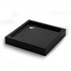 VECONI Душевой поддон квадратный Tezeo acrylic TZ-52B, 800x800x150, акрил, черный TZ52B-80-C5 - фото 234732