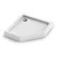 VECONI Душевой поддон пятиугольный Tezeo acrylic TZ-53, 900x900x150, акрил, белый TZ53-90-C5 - фото 234740