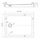 VECONI Душевой поддон прямоугольный Tezeo acrylic TZ-54B, 1200x800x150, акрил, черный TZ54B-12080-C5 - фото 234763