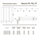 VECONI Шторка складная правая на ванну Palau PL-74R, 900x1500, хром, стекло прозрачное PL74R-90-01-19C4 - фото 234855