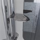 NIAGARA Ultra Душевая кабина 1/4 круга размер 120x120 см, профиль - хром / стекло - прозрачное с матовой полосой NIAGARA30120164 - фото 235494