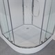 NIAGARA Ultra Душевая кабина 1/4 круга размер 120x120 см, профиль - хром / стекло - прозрачное с матовой полосой NIAGARA30120164 - фото 235496