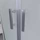 NIAGARA Ultra Душевая кабина 1/4 круга размер 90x90 см, профиль - хром / стекло - прозрачное с матовой полосой NIAGARA3080164 - фото 235566