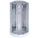 NIAGARA Ultra Душевая кабина 1/4 круга размер 120x120 см, профиль - хром / стекло - прозрачное с рисунком NIAGARA70120164 - фото 235626