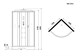 NIAGARA Ultra Душевая кабина 1/4 круга размер 120x120 см, профиль - хром / стекло - прозрачное с рисунком NIAGARA70120164 - фото 235636