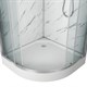 NIAGARA Luxe Душевая кабина 1/4 круга размер 90x90 см, профиль - серебро / стекло - прозрачное NIAGARA7701M - фото 235739