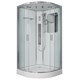 NIAGARA Premium Душевая кабина 1/4 круга размер 90x90 см, профиль - хром / стекло - прозрачное NIAGARA60010114G - фото 235788