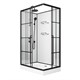 NIAGARA Standart Душевая кабина прямоугольник левая размер 100x80 см, профиль - черный матовый / стекло - прозрачное ST100/80/15QL/KL/BKT