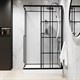 NIAGARA Standart Душевая кабина прямоугольник правая размер 120x80 см, профиль - черный матовый / стекло - прозрачное ST120/80/15QR/KL/BKT - фото 236009
