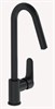 VITRA Root Round Смеситель для кухни, матовый черный A4274236EXP - фото 242533