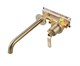 Bronze de Luxe 1760'S Смеситель для раковины настенный, цвет матовое золото Bronze de Luxe 5530CG
