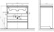 VELVEX Тумба под раковину напольная Klaufs 80.2D.1Y-617.216, ширина 80 см, белый / дерево - фото 245689