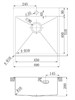 LEMARK Janga 490 Кухонная мойка из нержавеющей стали ширина 50 см, графит - фото 249053